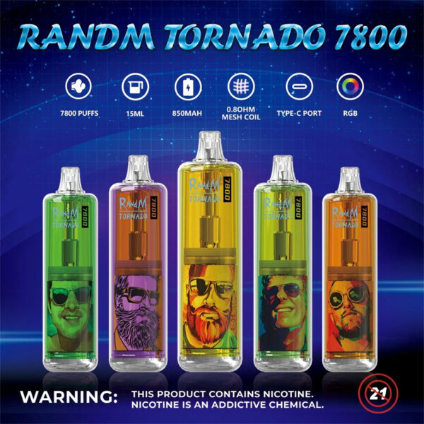 7800 Puffs RandM Tornado
